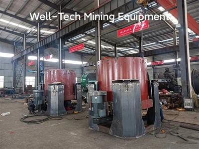 2 комплекта STLB100 златен центробежен концентратор 200tph Placer Gold Plant ...